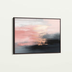 Abstract 313 Canvas Art 18" x 24" / 45 x 60 cm / Black