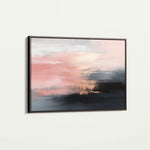 Abstract 313 Canvas Art 60 x 40 cm / Black