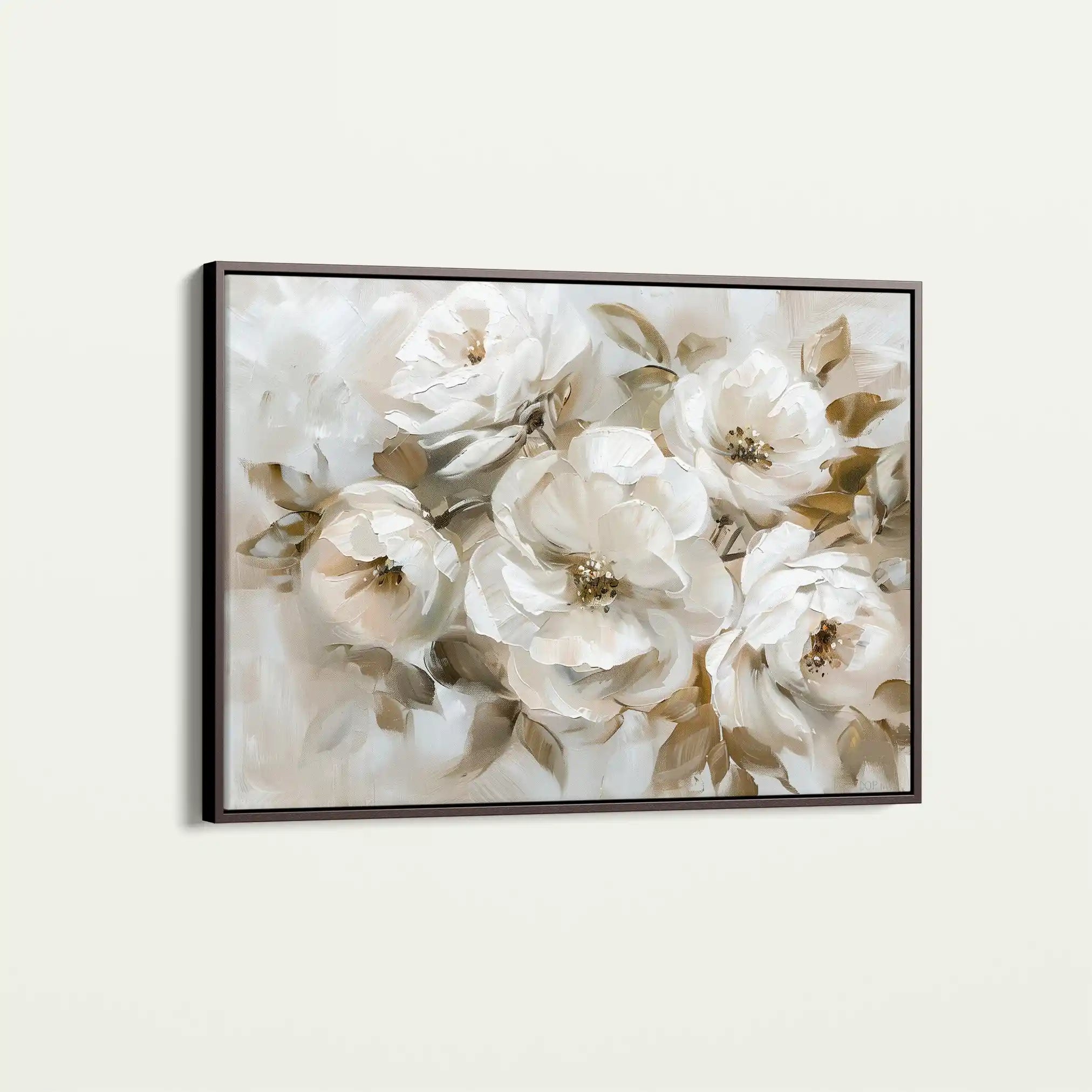 Floral 313 Canvas Art 60 x 40 cm / Black
