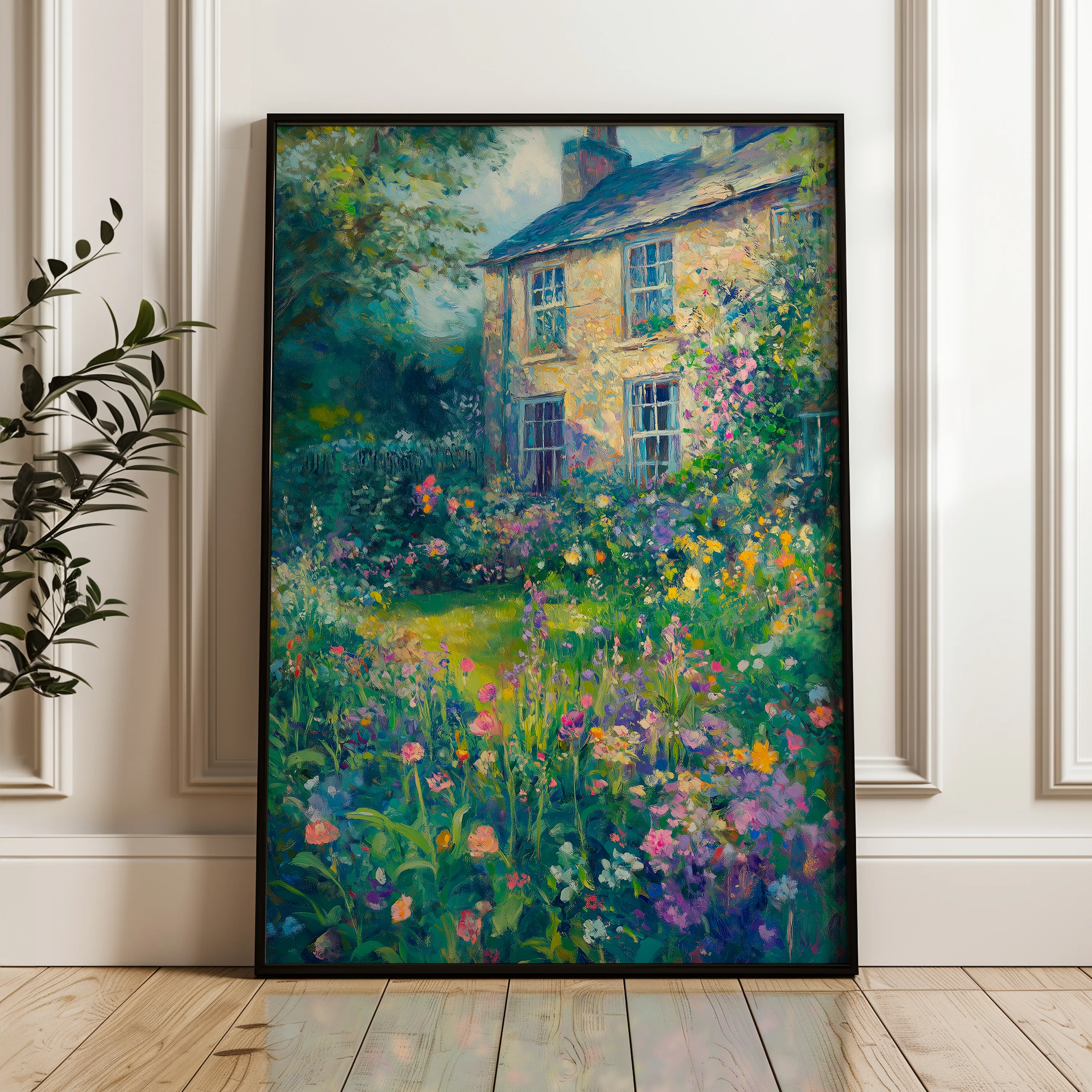 Landscape 313 Canvas Art 18" x 24" / 45 x 60 cm / Black