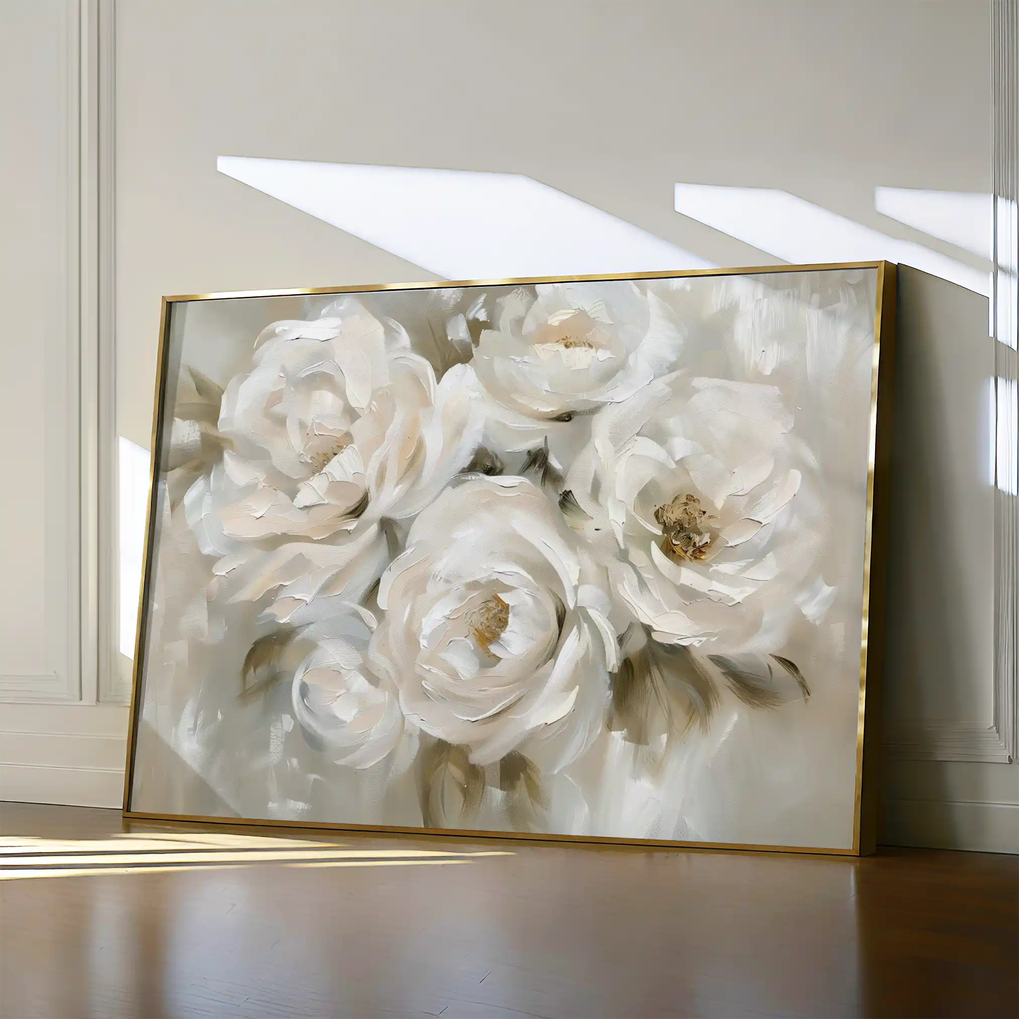 Floral 314 Canvas Art 60 x 40 cm / Black