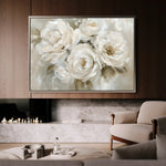Floral 314 Canvas Art 60 x 40 cm / Black