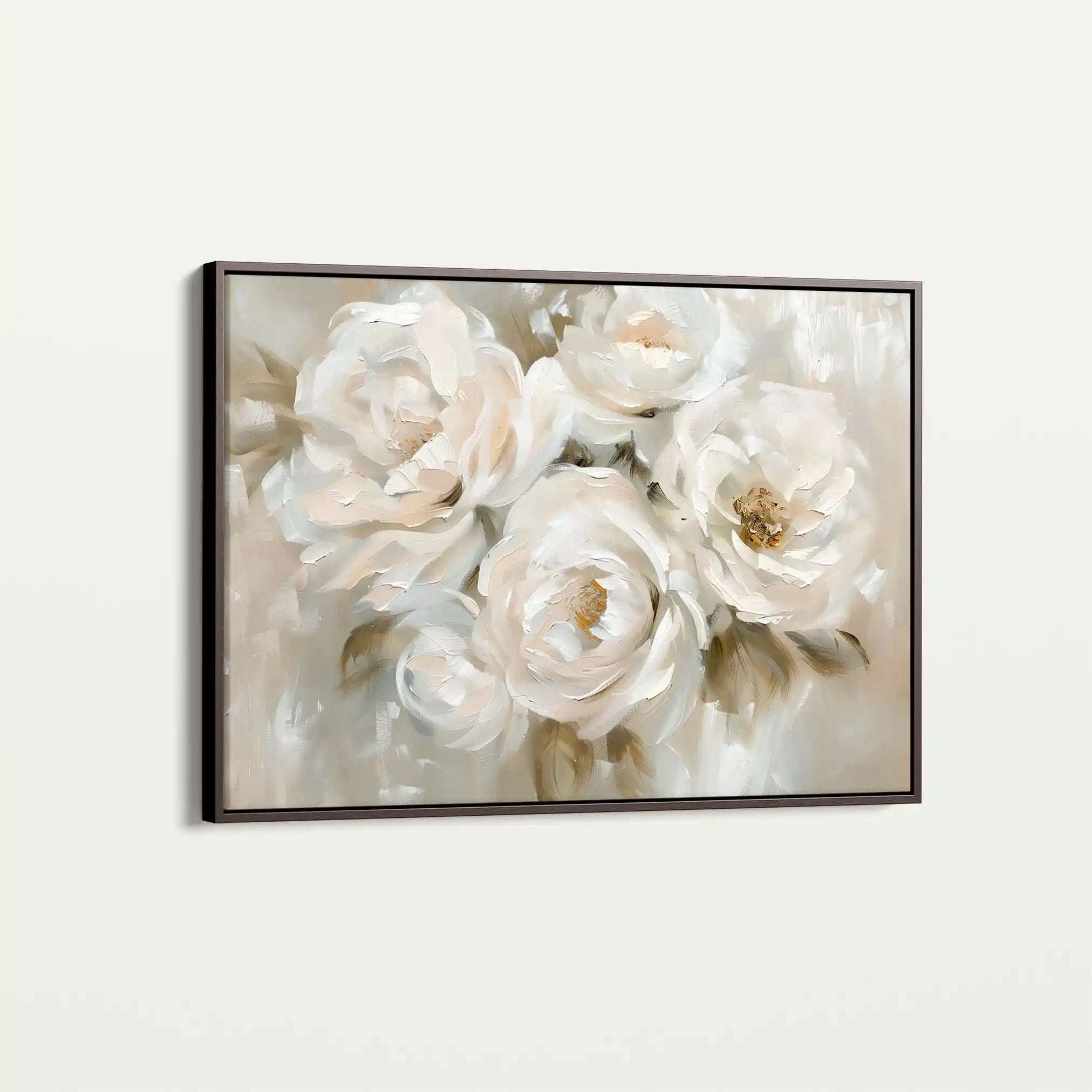 Floral 314 Canvas Art 60 x 40 cm / Black