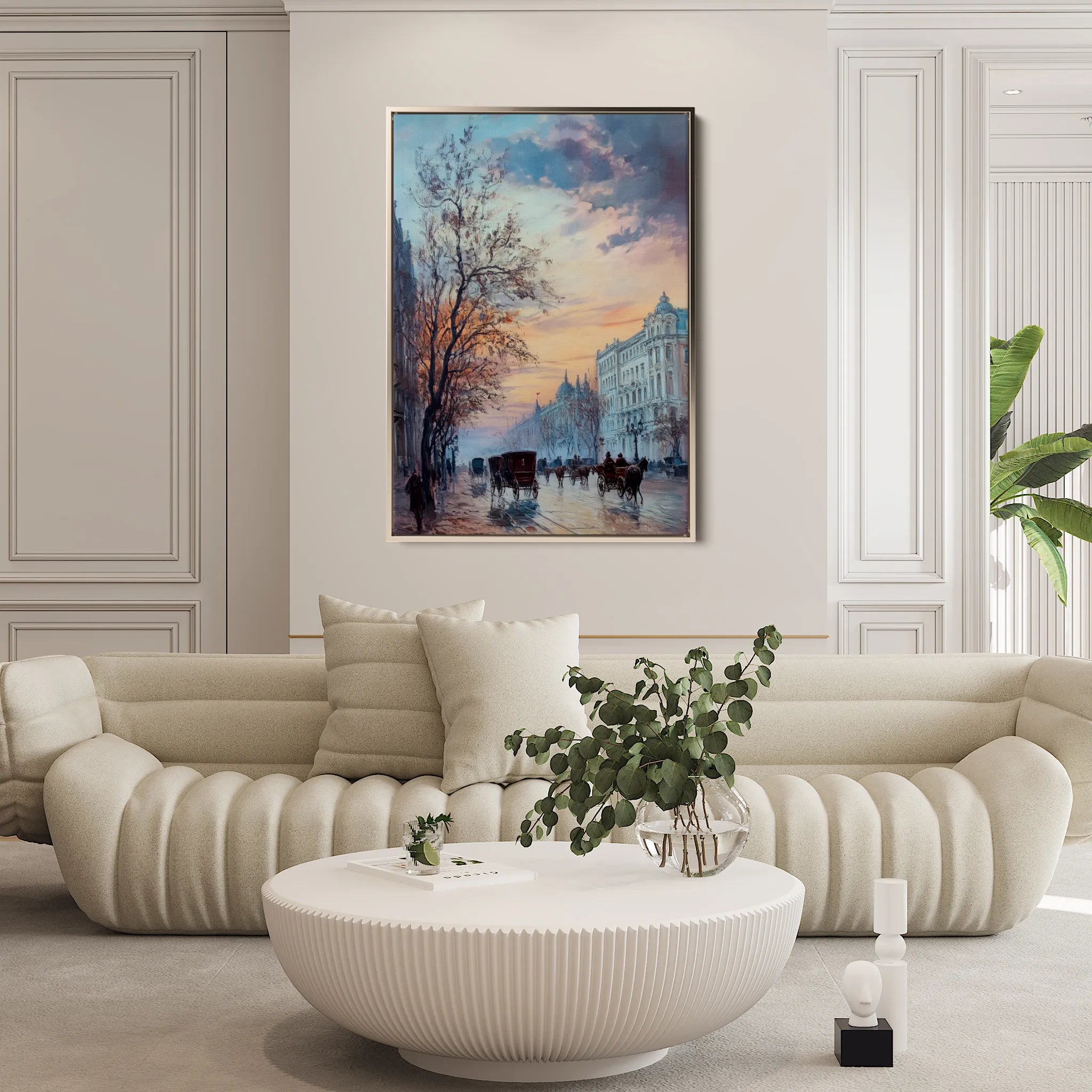 Landscape 314 Canvas Art 18" x 24" / 45 x 60 cm / Black
