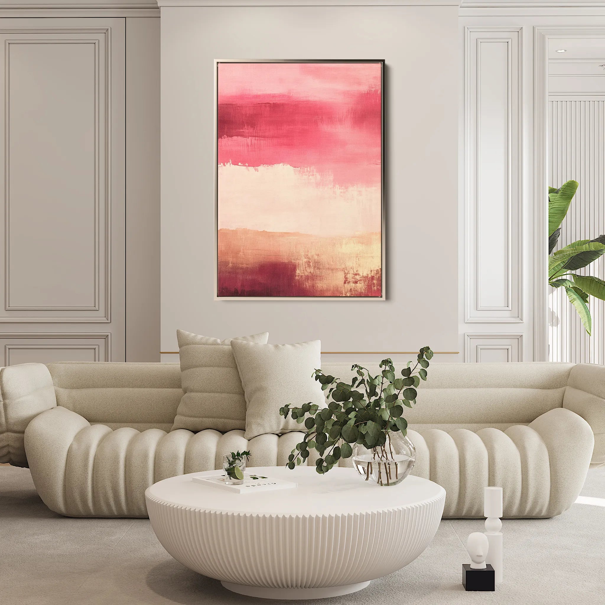 Abstract 315 Canvas Art 18" x 24" / 45 x 60 cm / Black