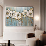 Floral 315 Canvas Art 60 x 40 cm / Black