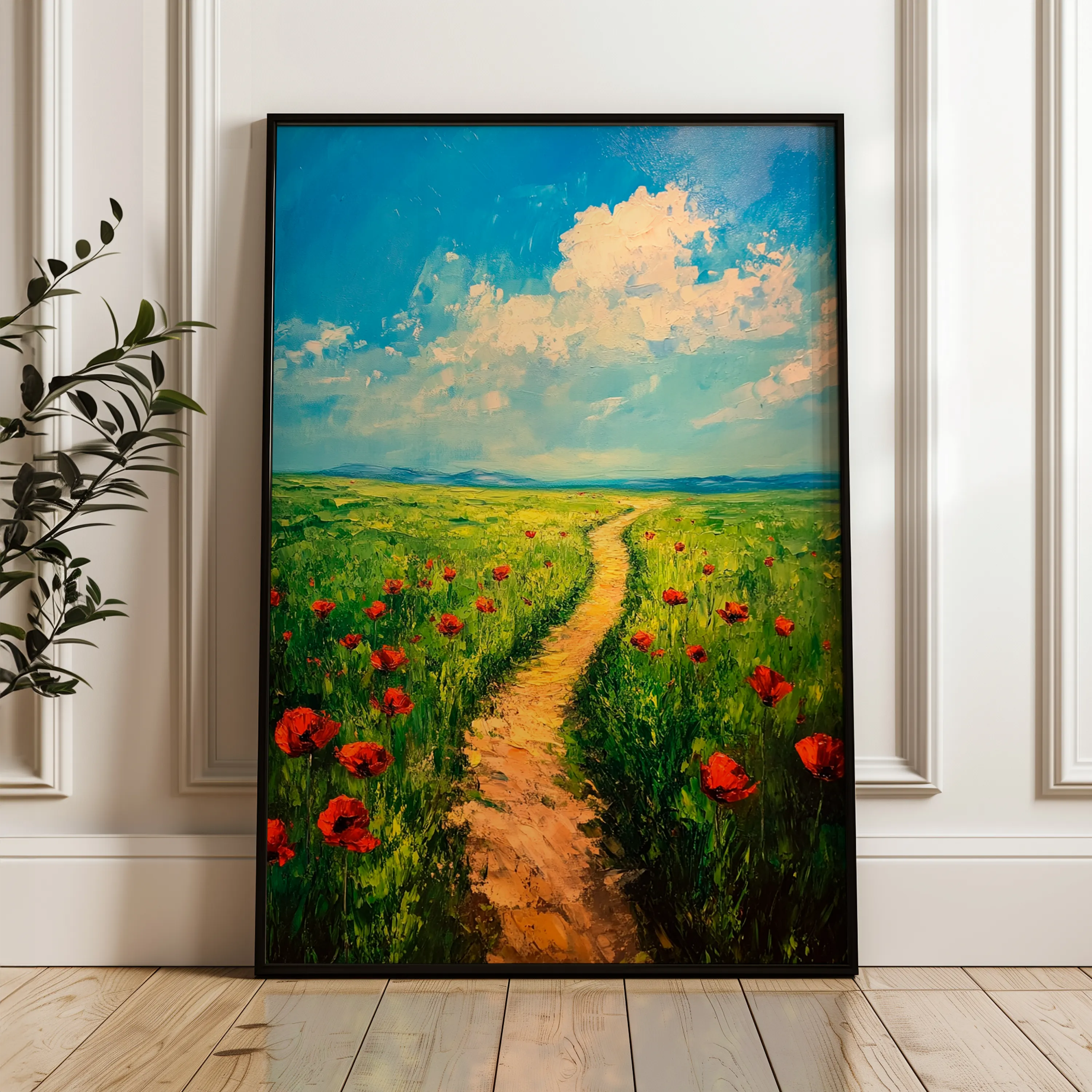 Landscape 315 Canvas Art 18" x 24" / 45 x 60 cm / Black