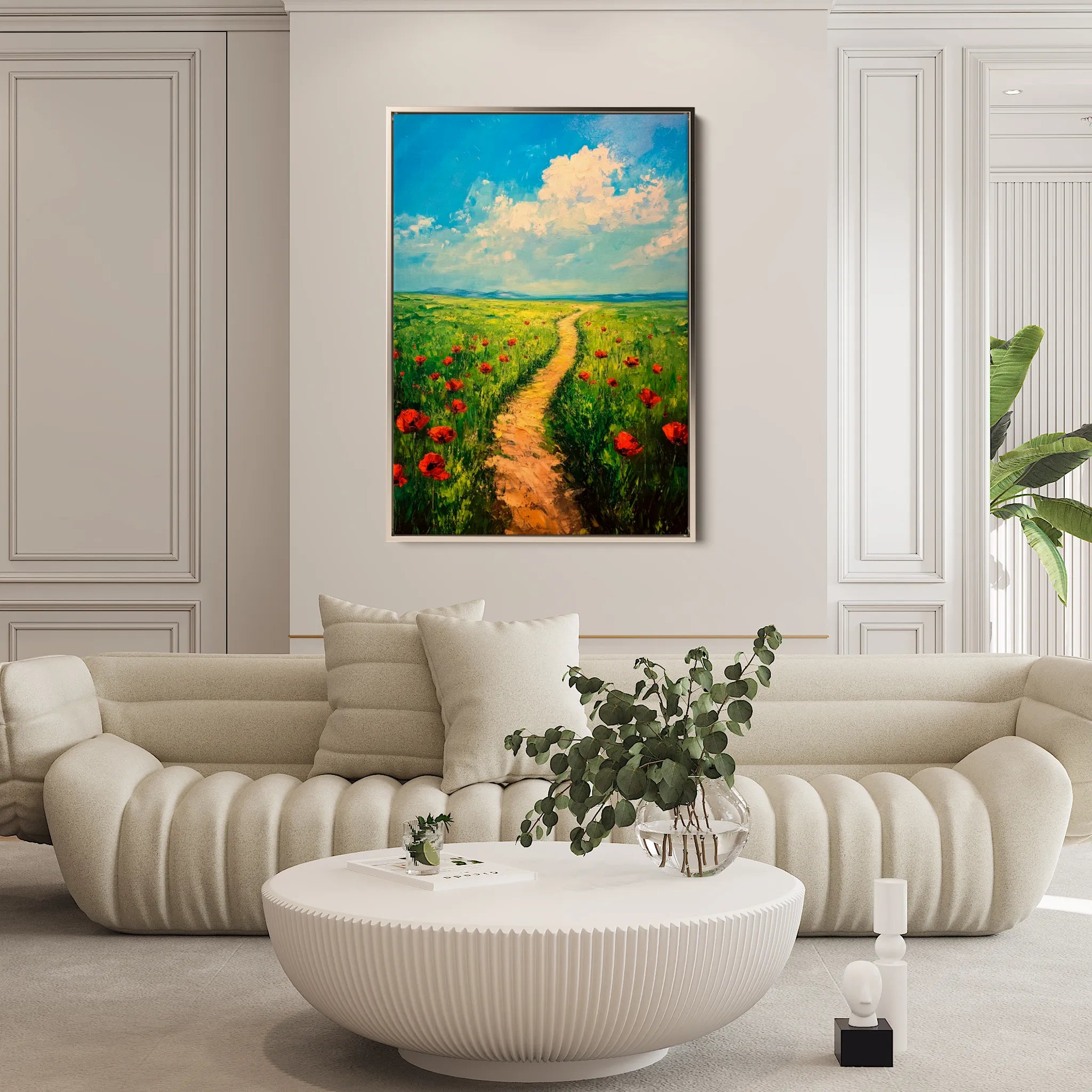 Landscape 315 Canvas Art 18" x 24" / 45 x 60 cm / Black