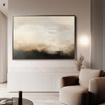 Abstract 316 Canvas Art 18" x 24" / 45 x 60 cm / Black