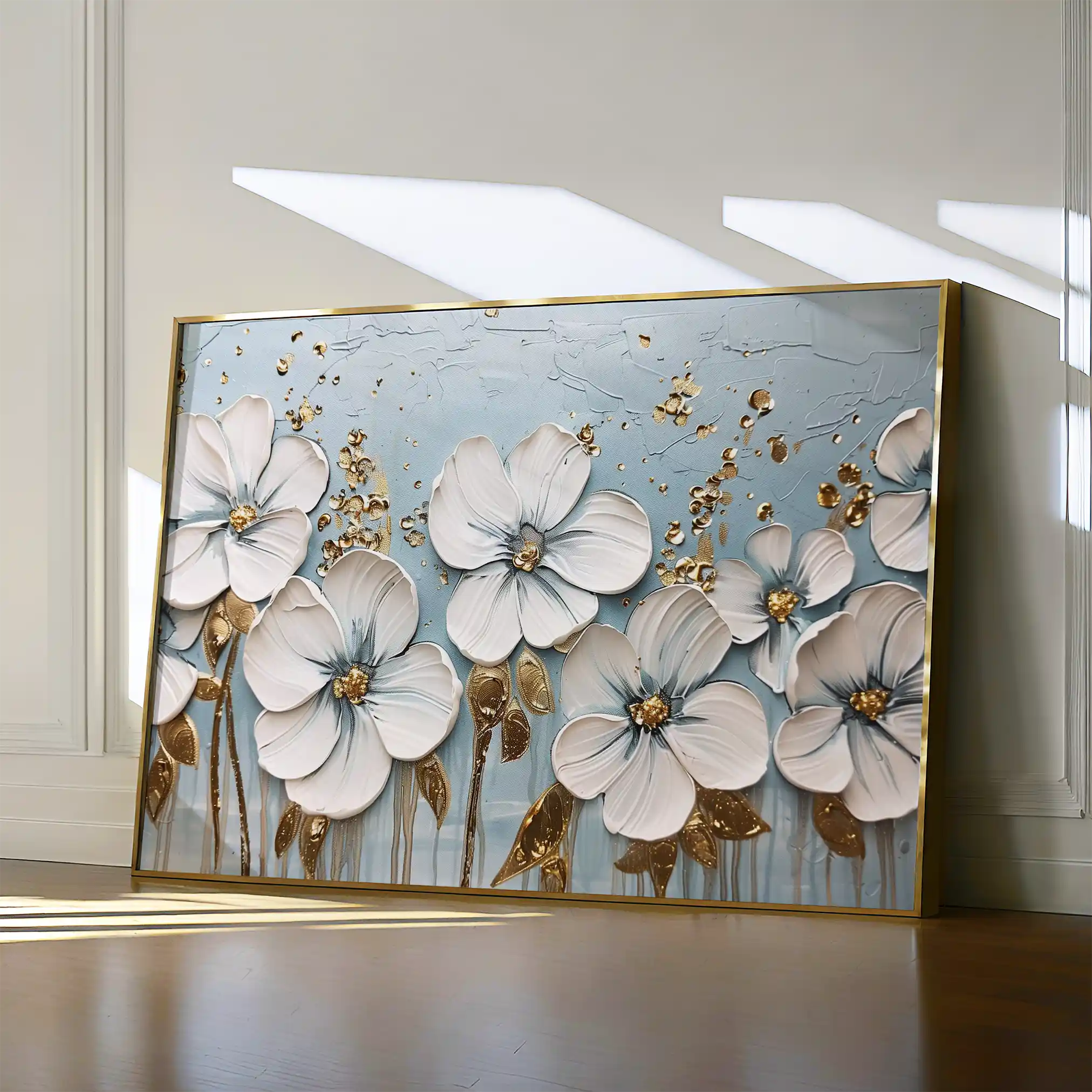 Floral 316 Canvas Art 60 x 40 cm / Black