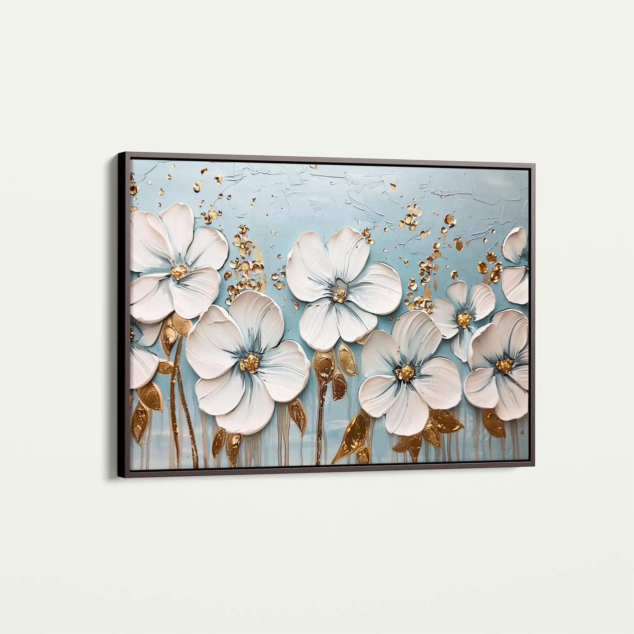 Floral 316 Canvas Art 60 x 40 cm / Black