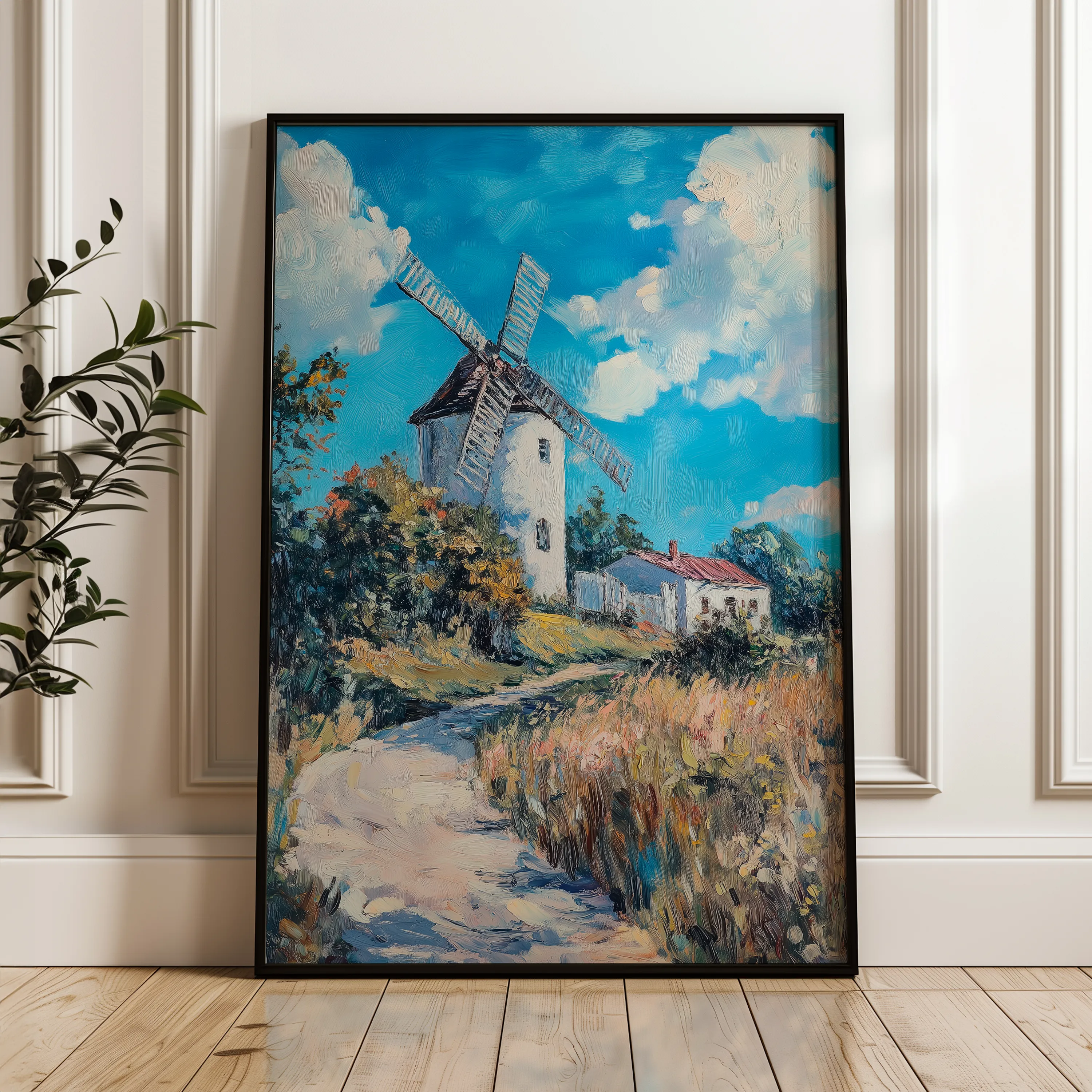 Landscape 316 Canvas Art 18" x 24" / 45 x 60 cm / Black