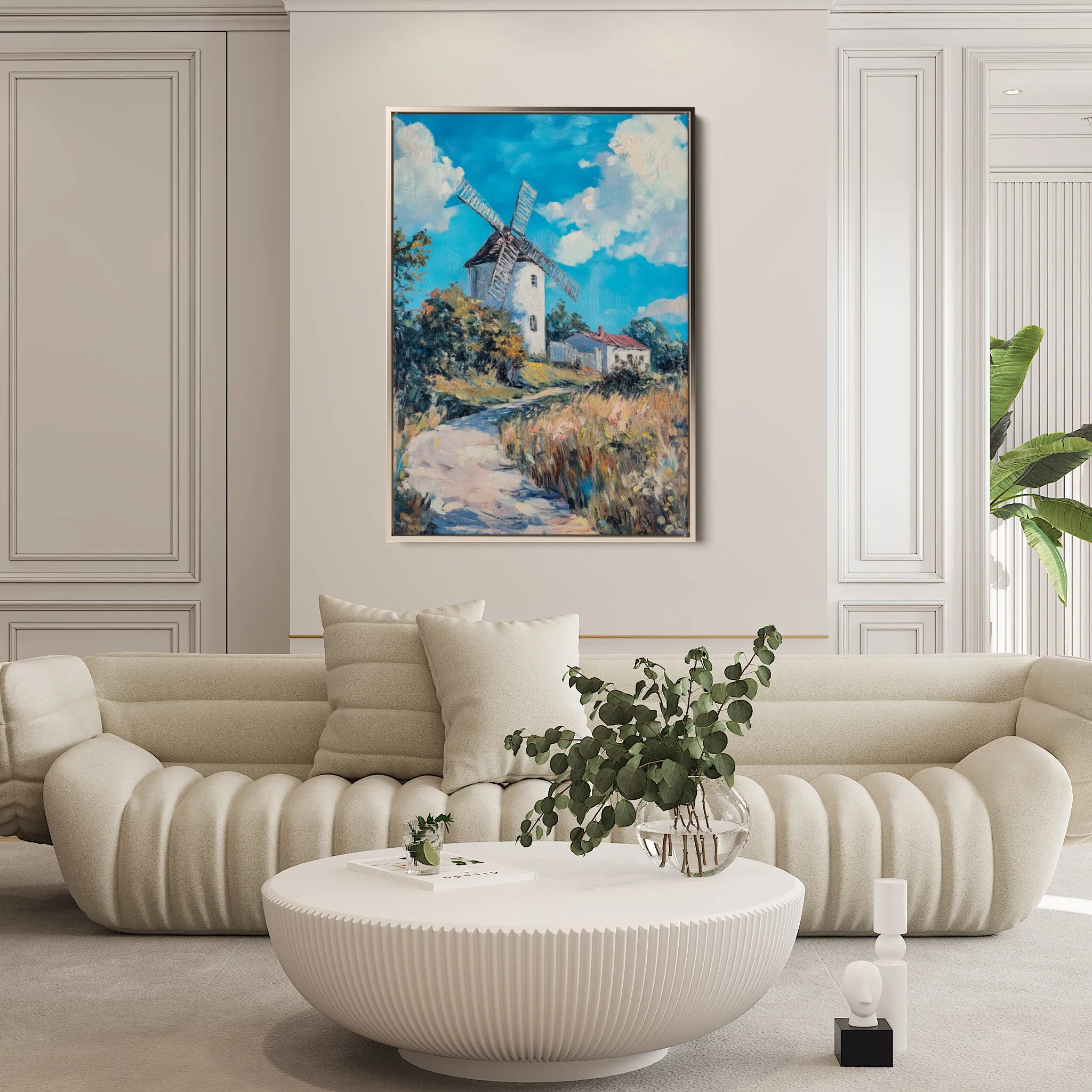 Landscape 316 Canvas Art 18" x 24" / 45 x 60 cm / Black