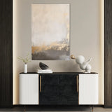 Abstract 317 Canvas Art 18" x 24" / 45 x 60 cm / Black