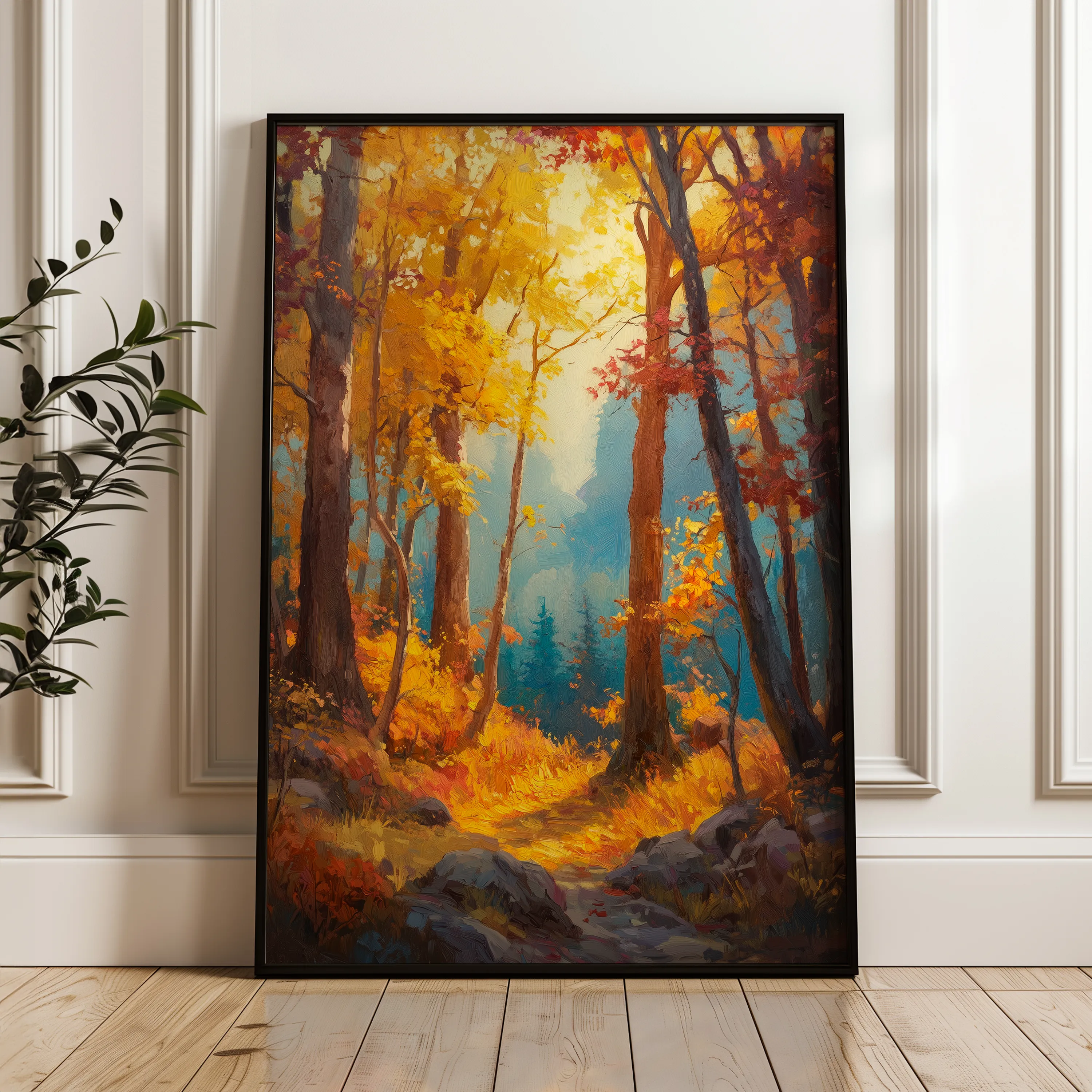 Landscape 317 Canvas Art 18" x 24" / 45 x 60 cm / Black