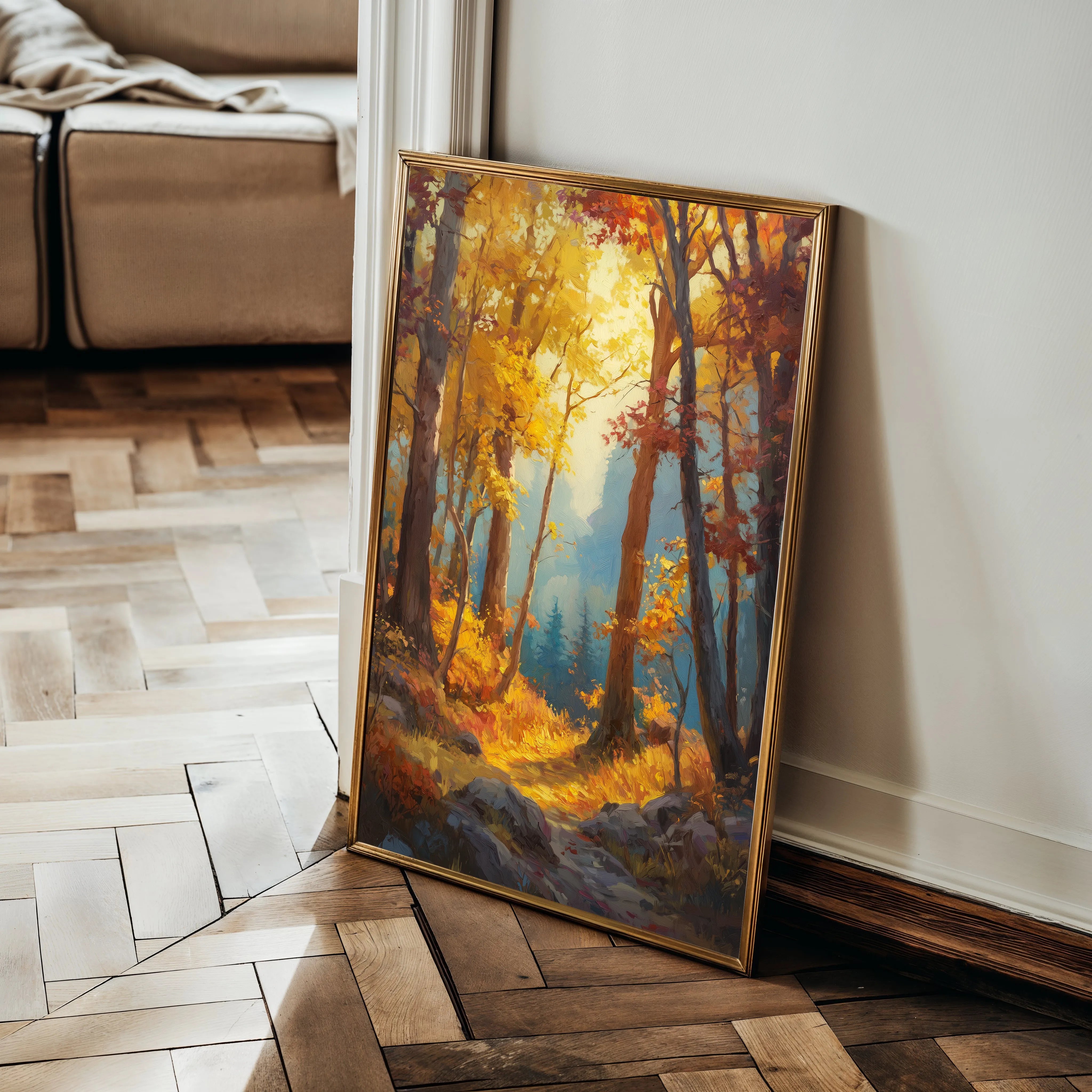 Landscape 317 Canvas Art 18" x 24" / 45 x 60 cm / Black