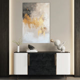 Abstract 318 Canvas Art 18" x 24" / 45 x 60 cm / Black