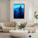 Landscape 318 Canvas Art 18" x 24" / 45 x 60 cm / Black