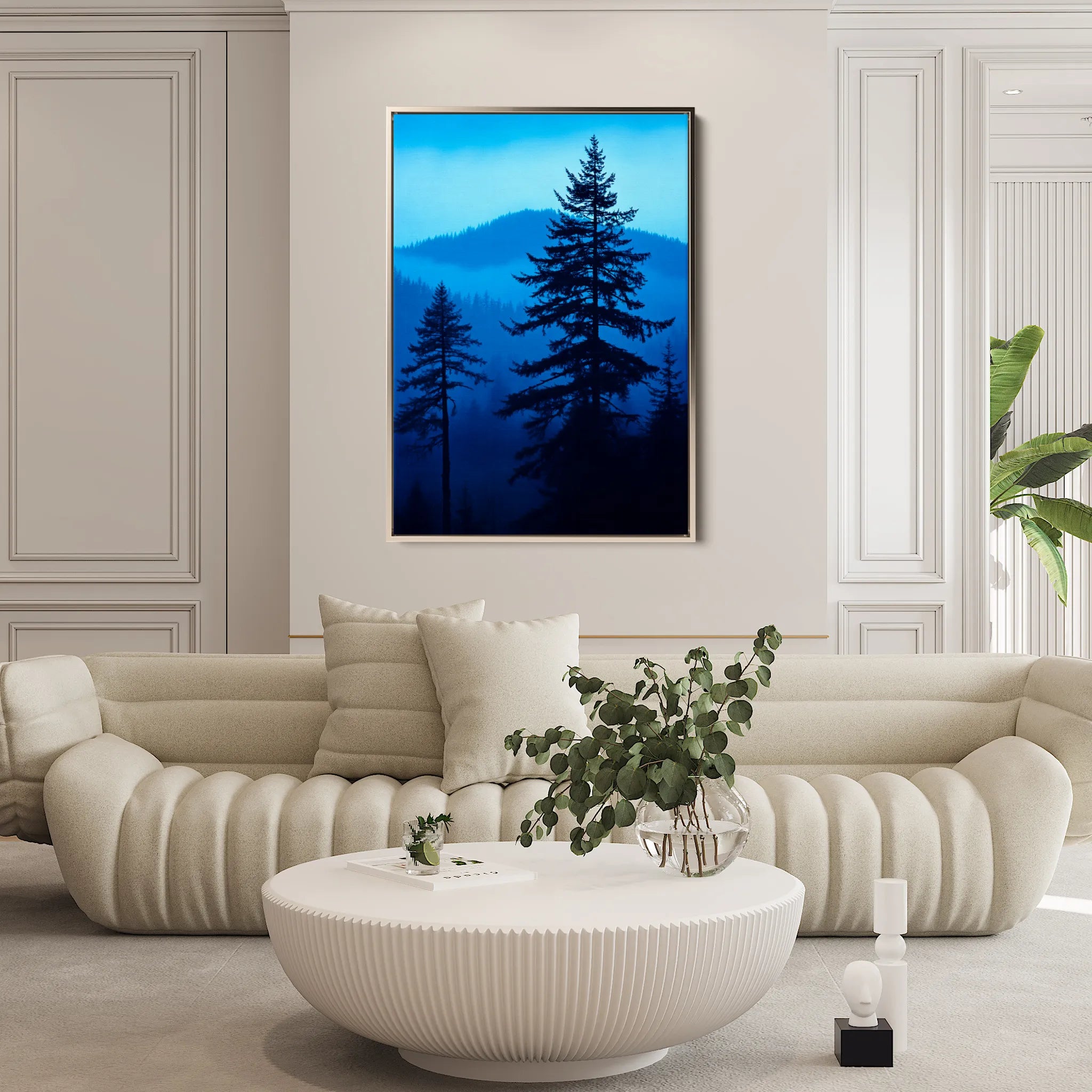 Landscape 318 Canvas Art 18" x 24" / 45 x 60 cm / Black