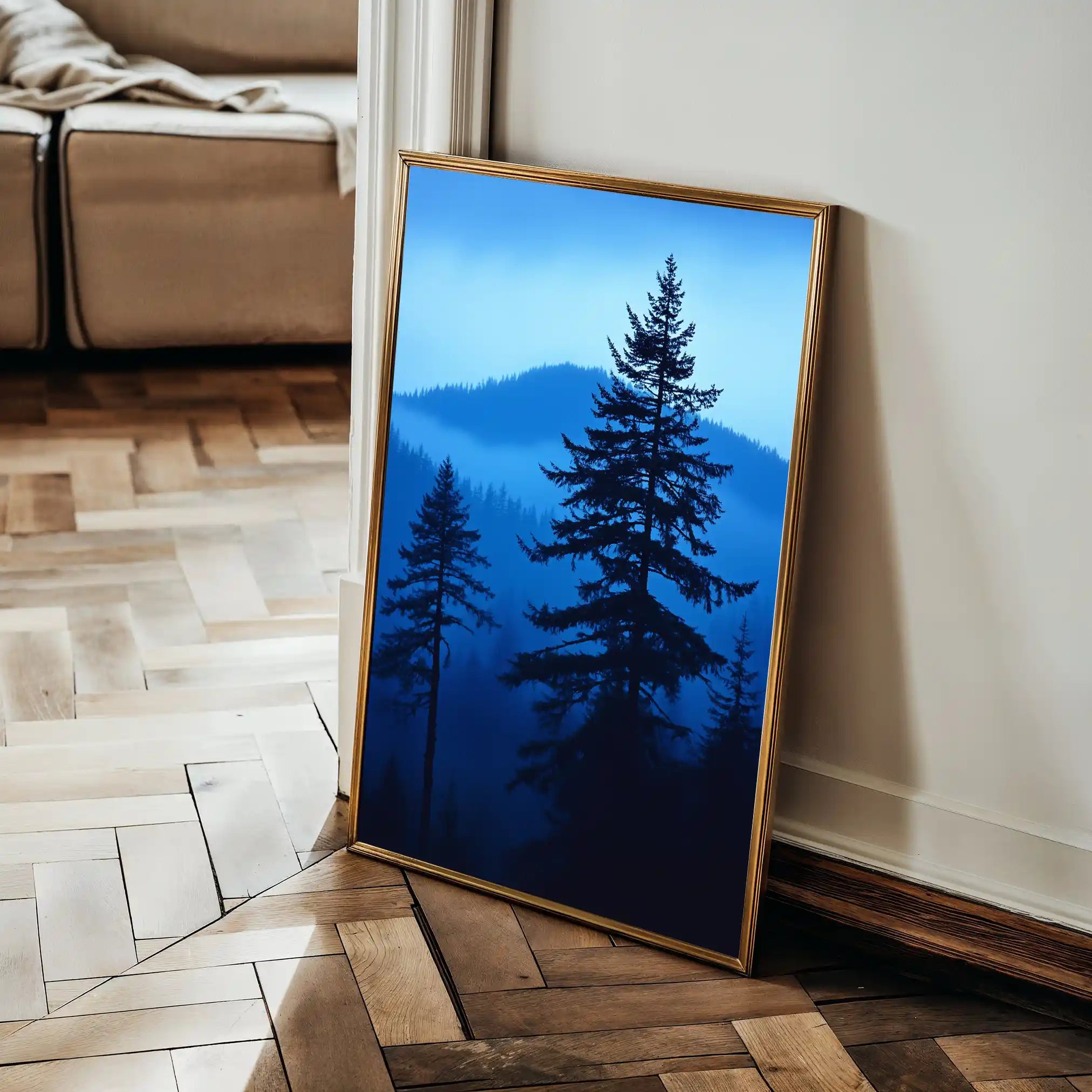 Landscape 318 Canvas Art 60 x 40 cm / Black