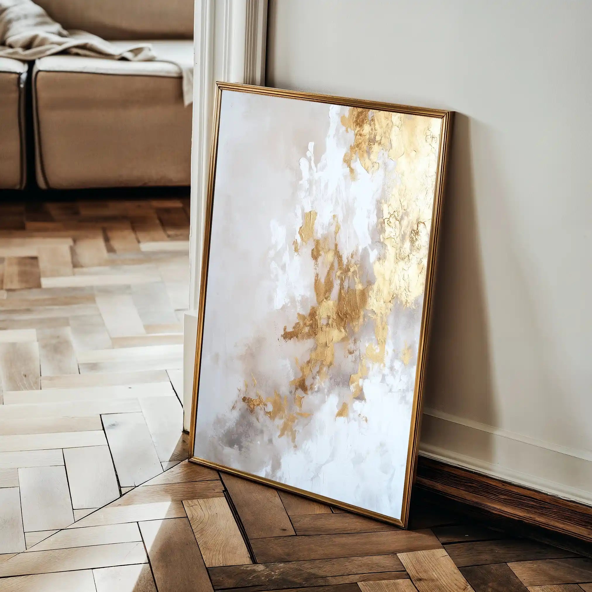 Abstract 319 Canvas Art 18" x 24" / 45 x 60 cm / Black