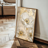 Floral 319 Canvas Art 18" x 24" / 45 x 60 cm / Black