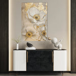 Floral 319 Canvas Art 18" x 24" / 45 x 60 cm / Black