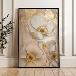 Floral 319 Canvas Art 60 x 40 cm / Black