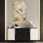 Floral 319 Canvas Art 60 x 40 cm / Black