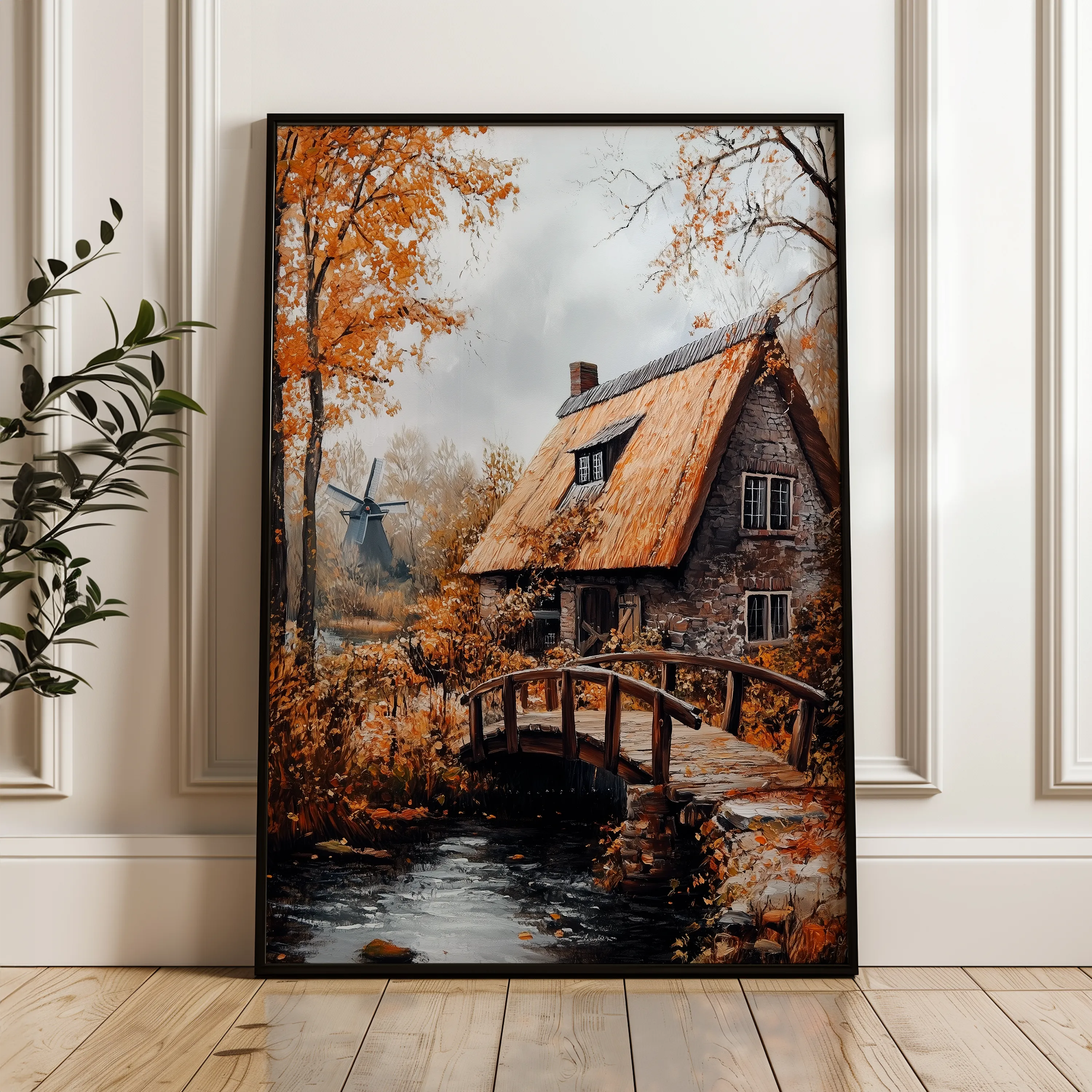 Landscape 319 Canvas Art 18" x 24" / 45 x 60 cm / Black