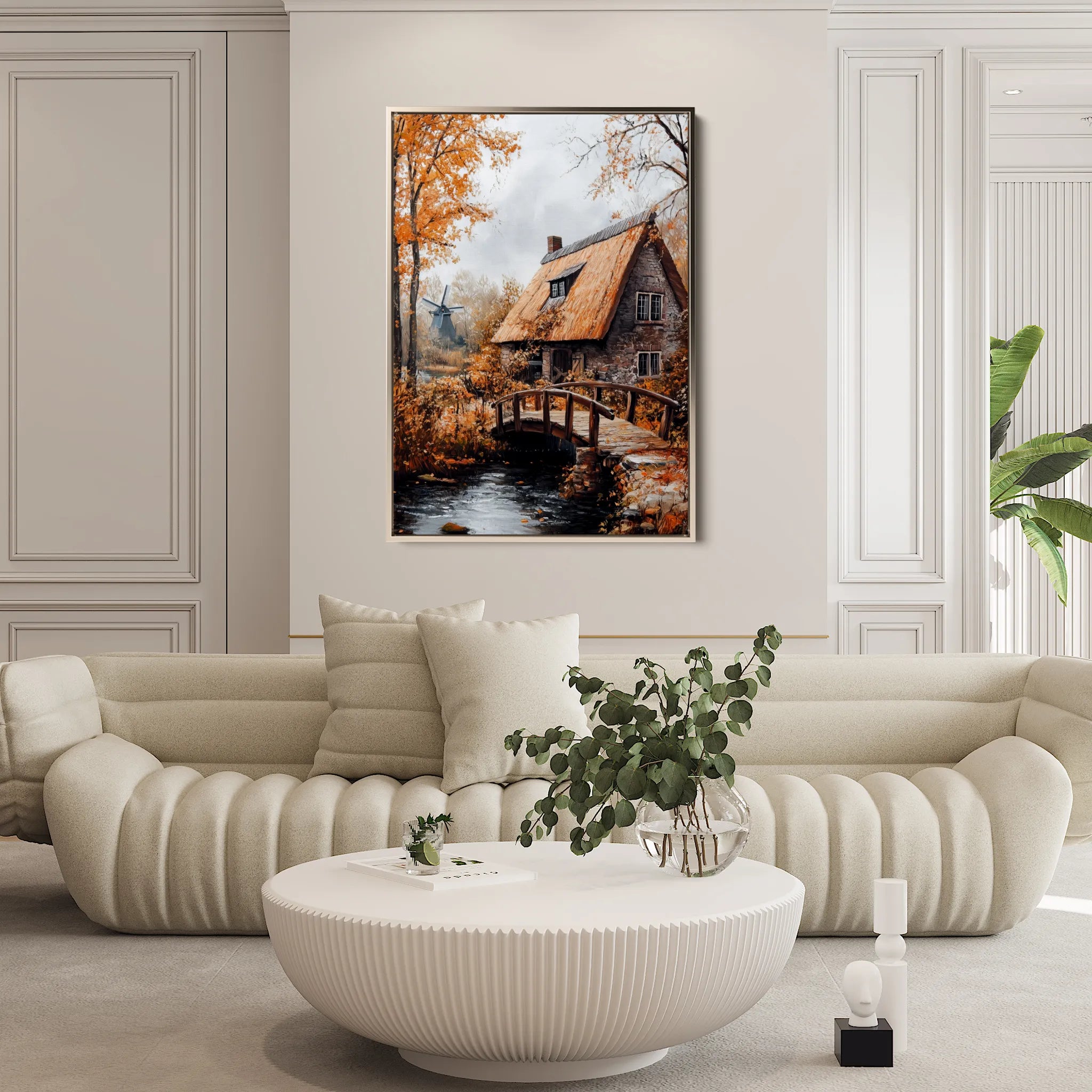 Landscape 319 Canvas Art 18" x 24" / 45 x 60 cm / Black
