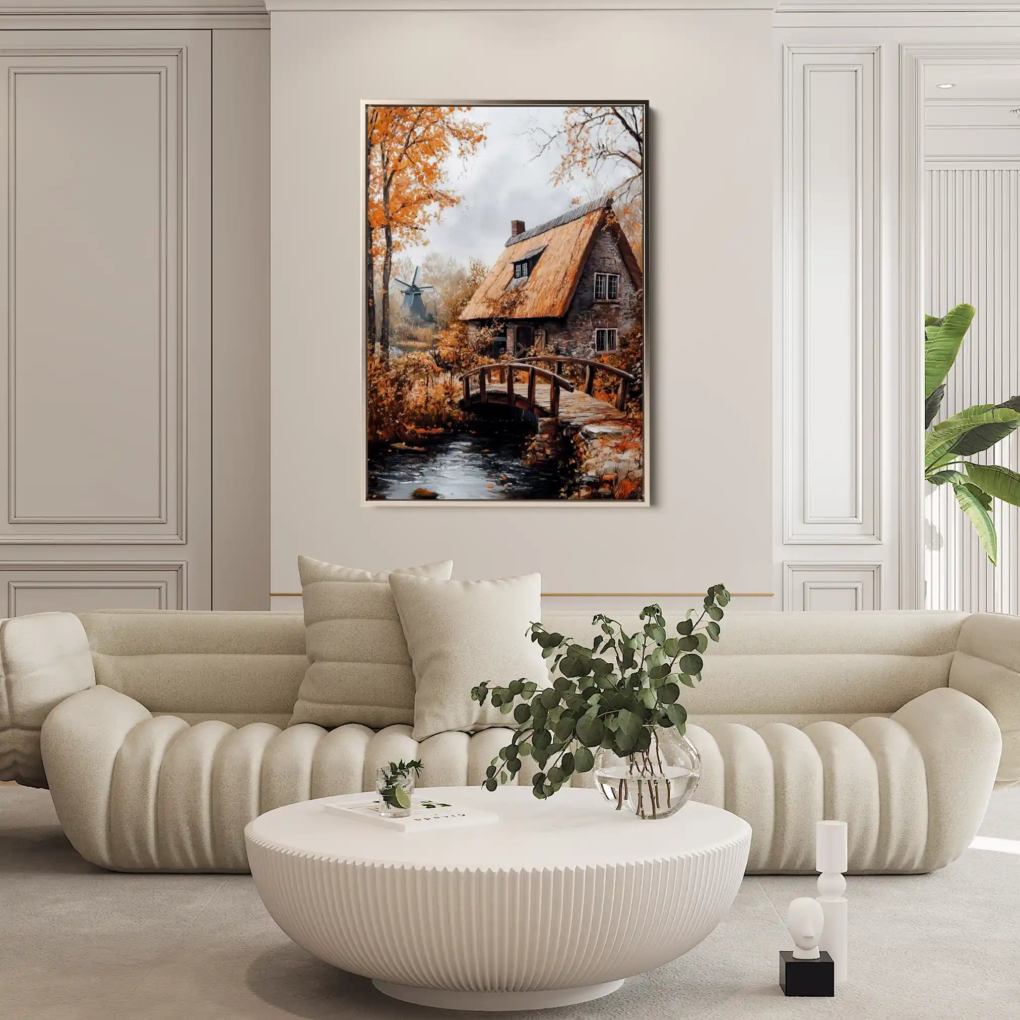 Landscape 319 Canvas Art 60 x 40 cm / Black