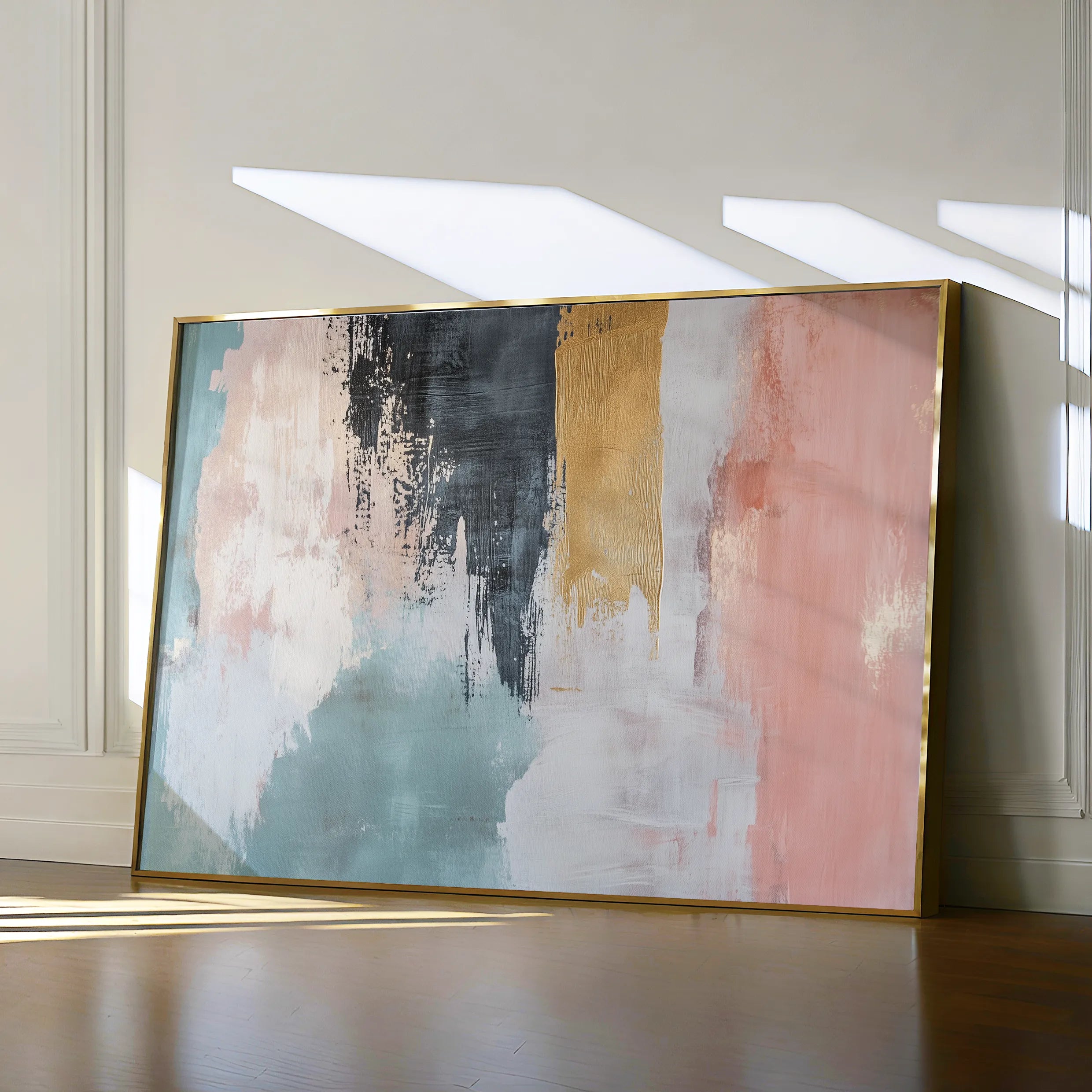 Abstract 320 Canvas Art 18" x 24" / 45 x 60 cm / Black