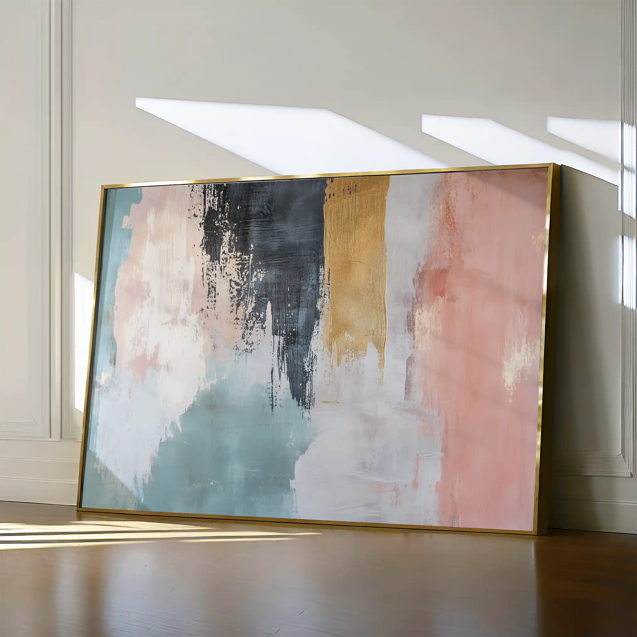 Abstract 320 Canvas Art 60 x 40 cm / Black