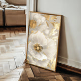 Floral 320 Canvas Art 18" x 24" / 45 x 60 cm / Black