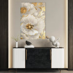 Floral 320 Canvas Art 18" x 24" / 45 x 60 cm / Black