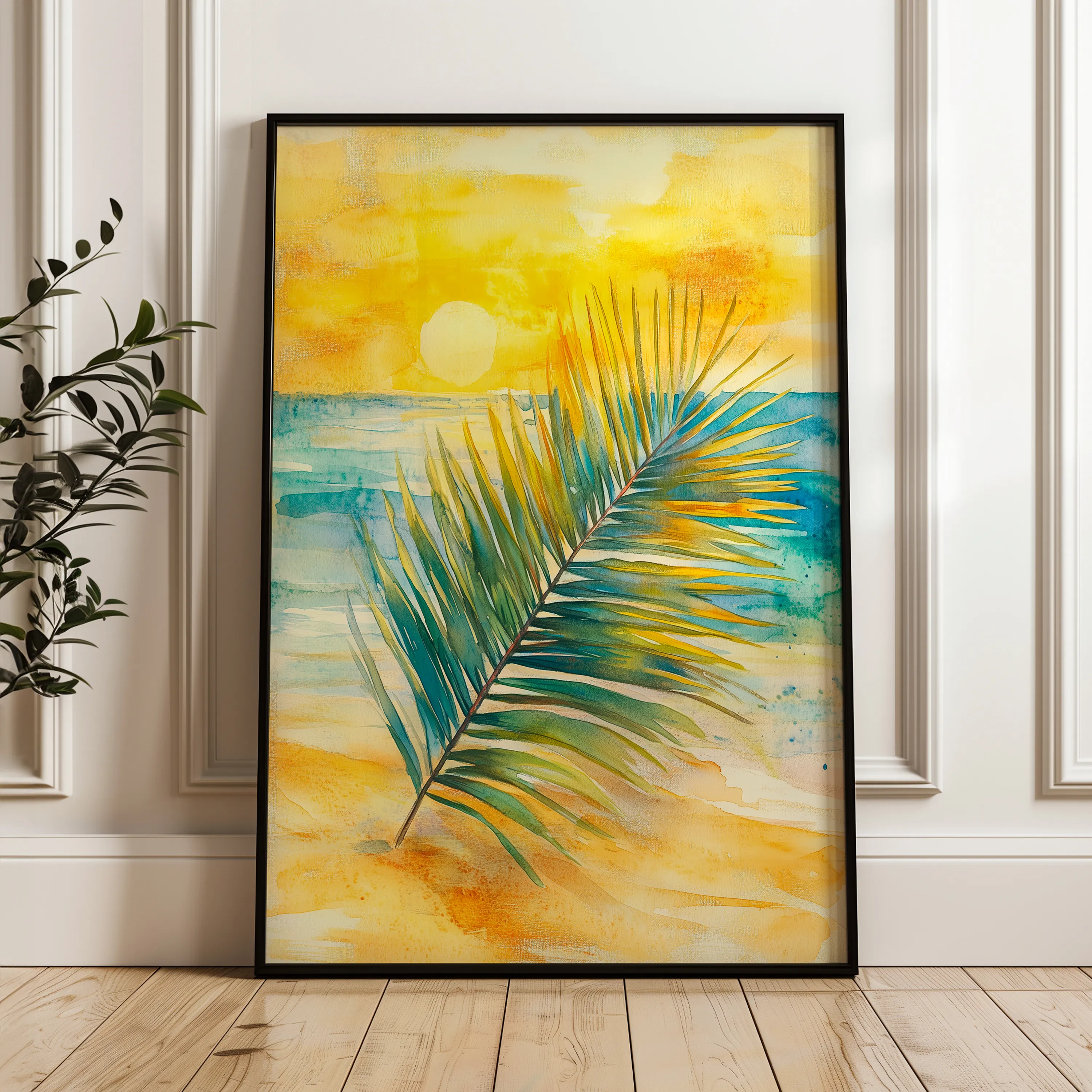 Landscape 320 Canvas Art 18" x 24" / 45 x 60 cm / Black