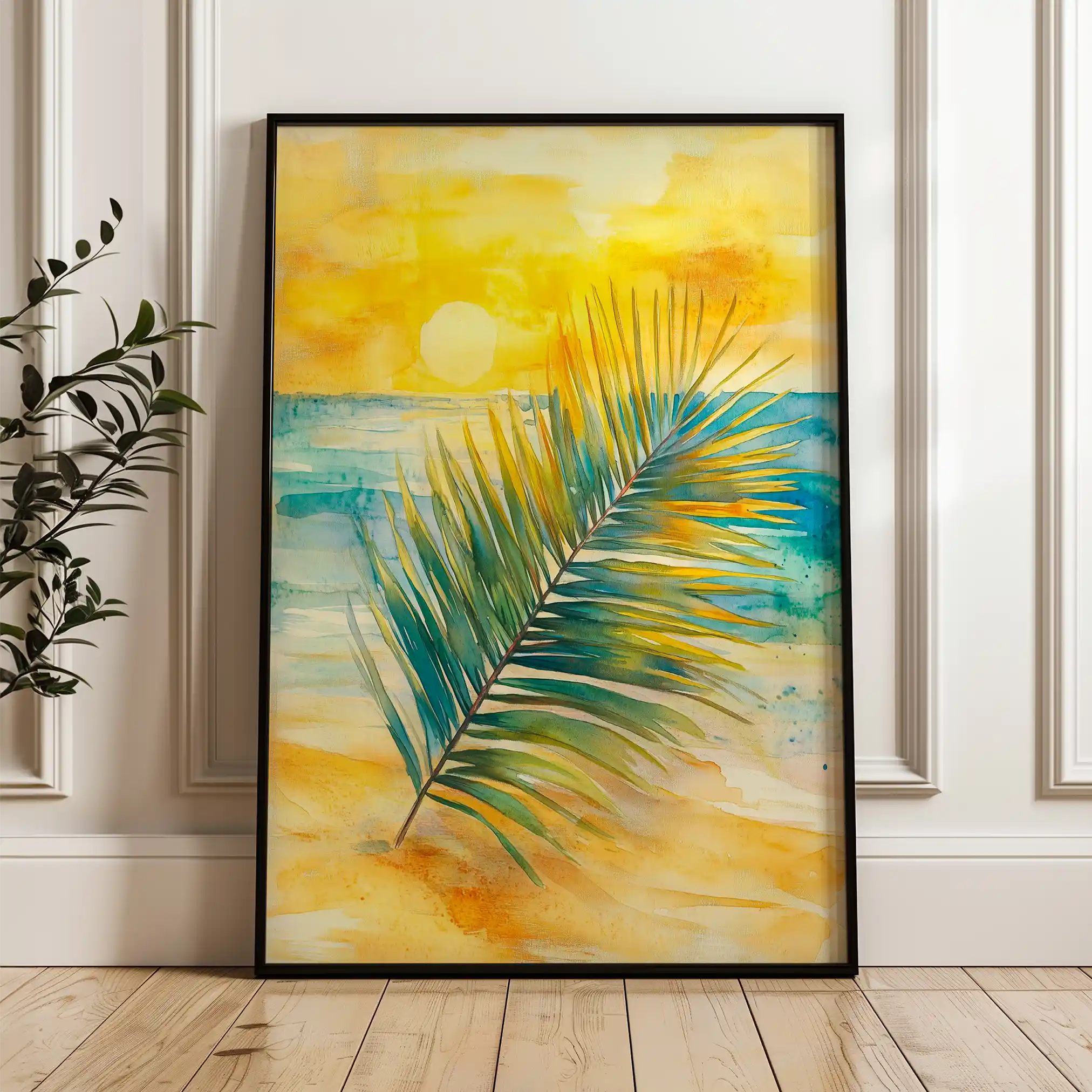 Landscape 320 Canvas Art 60 x 40 cm / Black