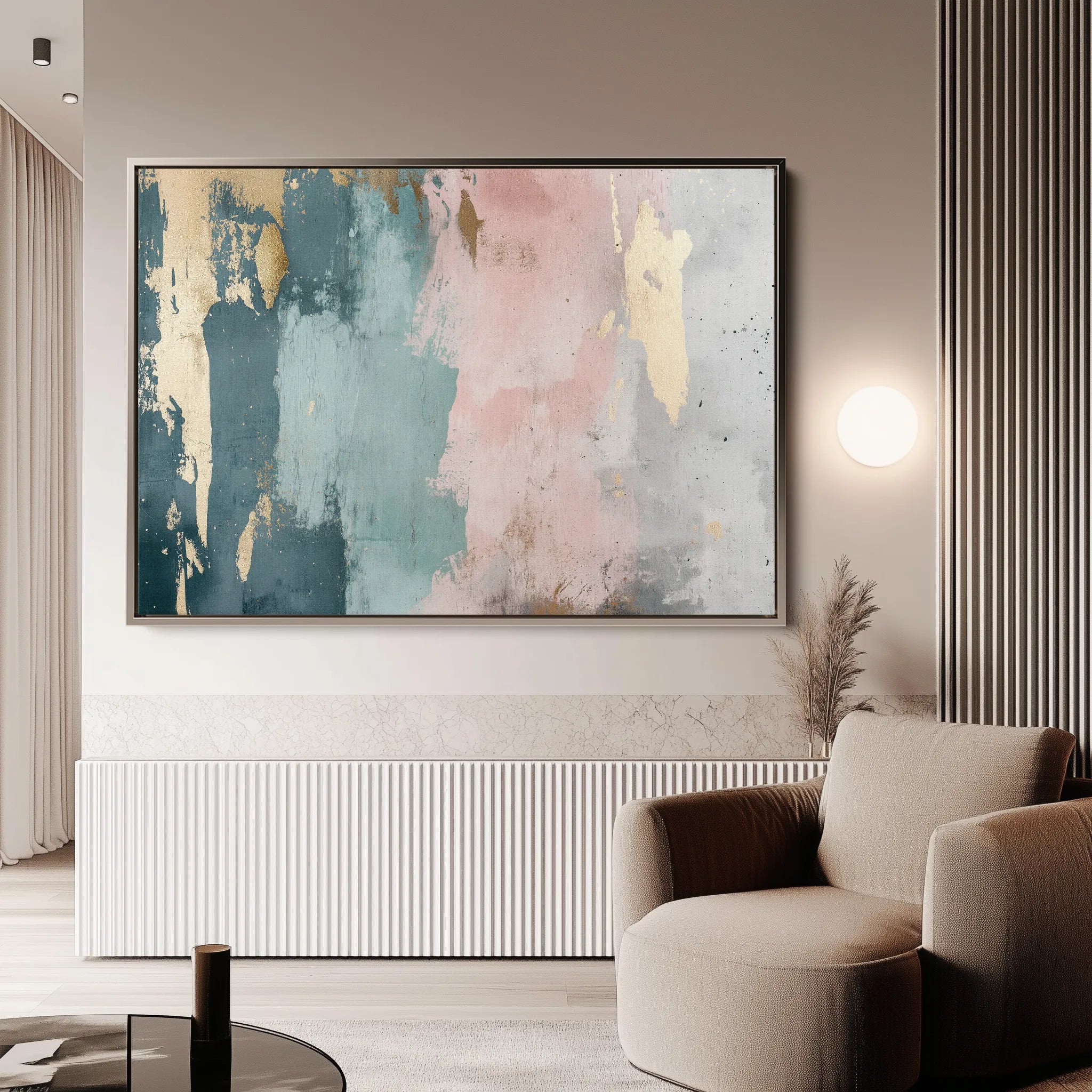 Abstract 321 Canvas Art 18" x 24" / 45 x 60 cm / Black