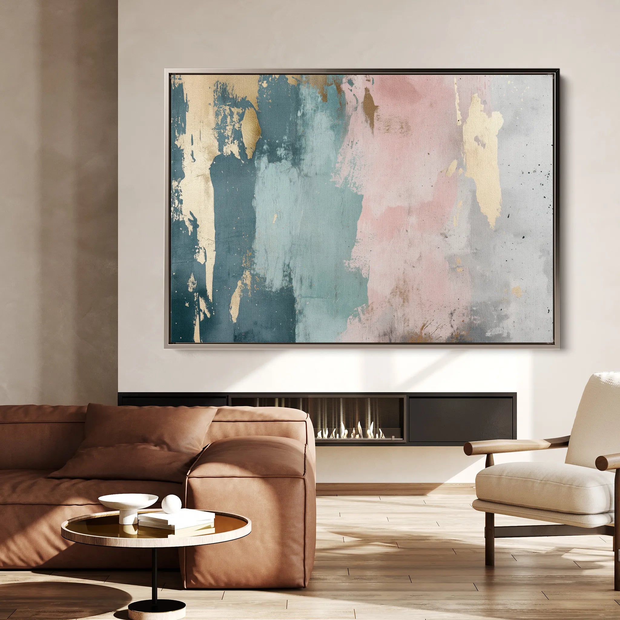 Abstract 321 Canvas Art 18" x 24" / 45 x 60 cm / Black