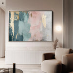 Abstract 321 Canvas Art 60 x 40 cm / Black