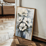 Floral 321 Canvas Art 18" x 24" / 45 x 60 cm / Black