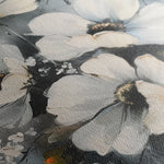 Floral 321 Canvas Art 18" x 24" / 45 x 60 cm / Black