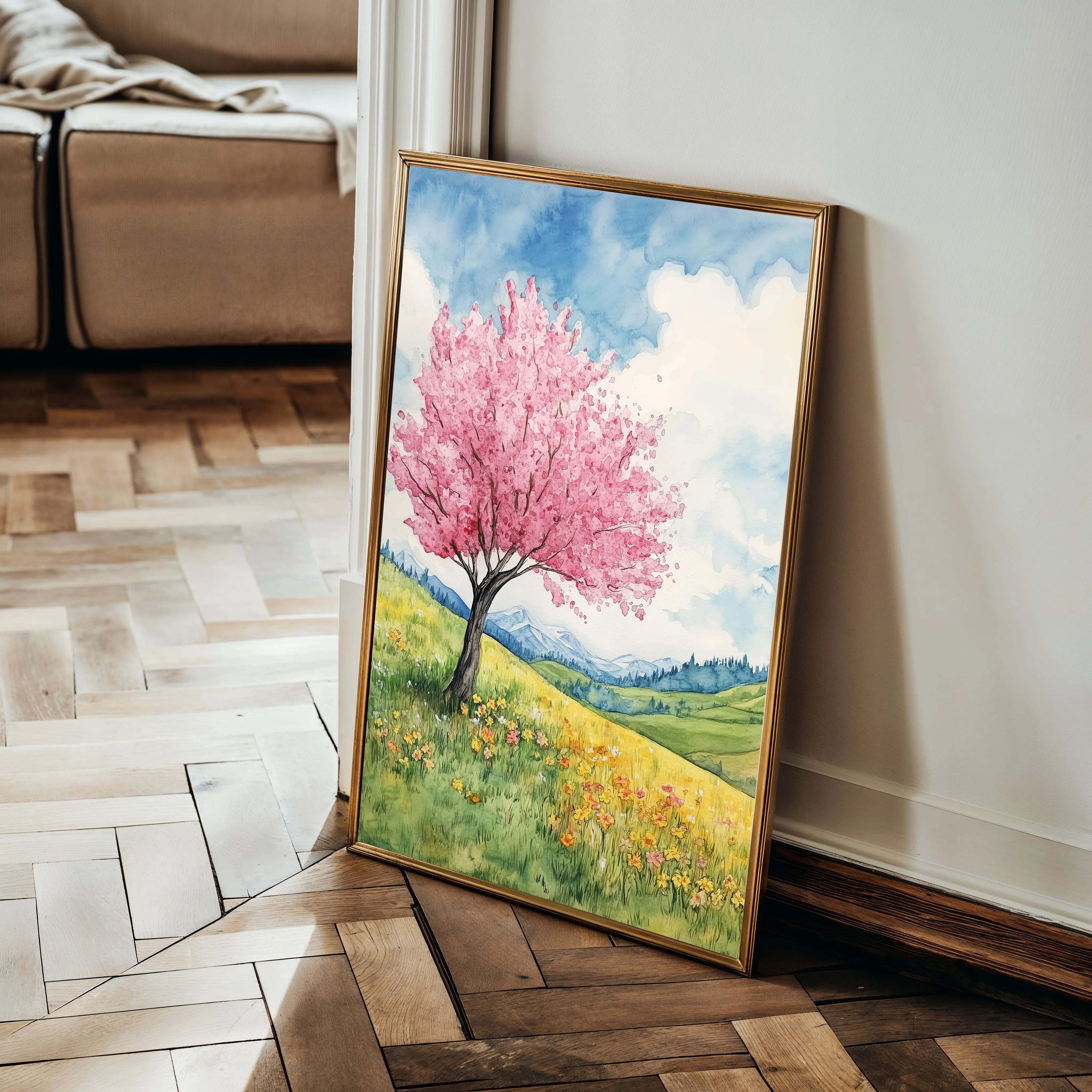 Landscape 321 Canvas Art 18" x 24" / 45 x 60 cm / Black