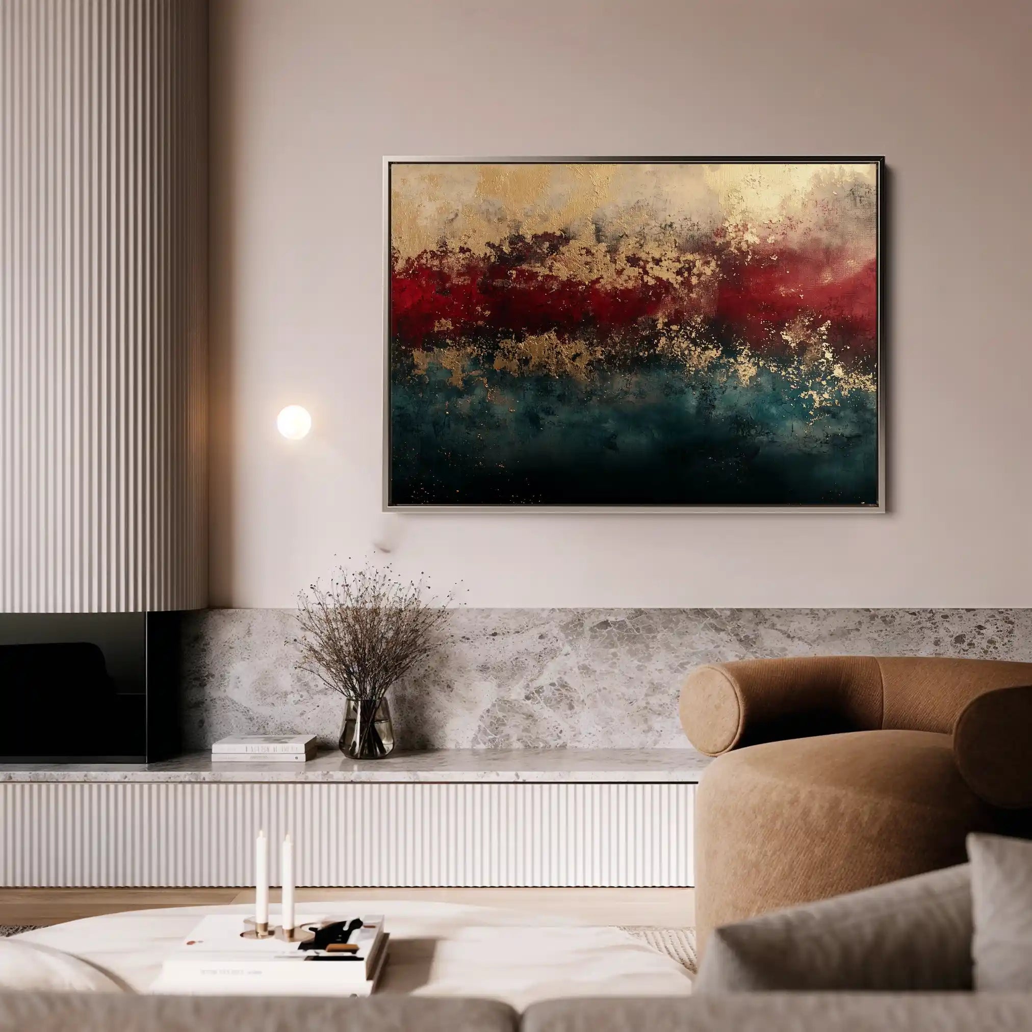 Abstract 322 Canvas Art 60 x 40 cm / Black