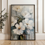 Floral 322 Canvas Art 18" x 24" / 45 x 60 cm / Black