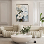 Floral 322 Canvas Art 18" x 24" / 45 x 60 cm / Black