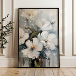 Floral 322 Canvas Art 60 x 40 cm / Black