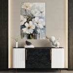 Floral 322 Canvas Art 60 x 40 cm / Black