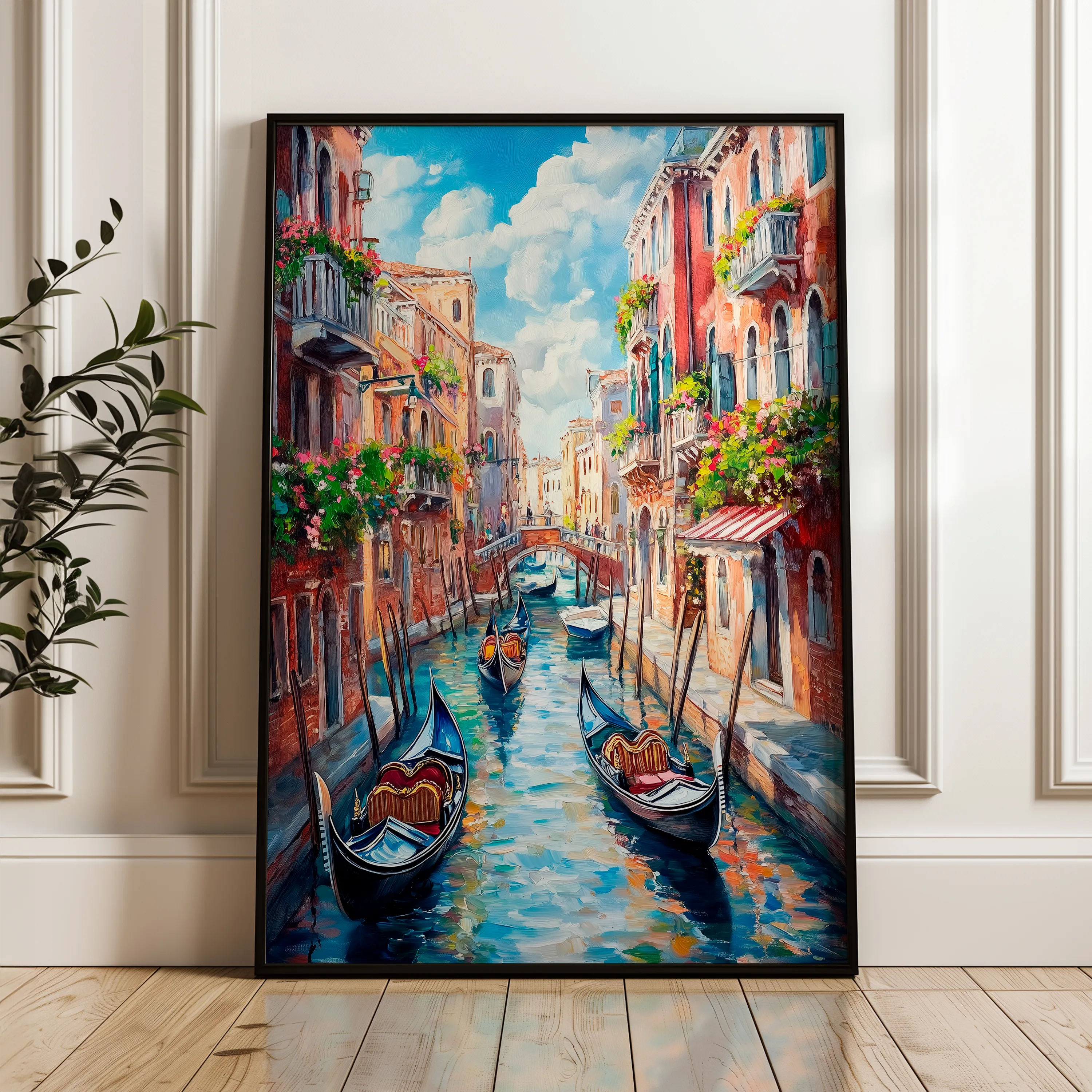 Landscape 322 Canvas Art 18" x 24" / 45 x 60 cm / Black